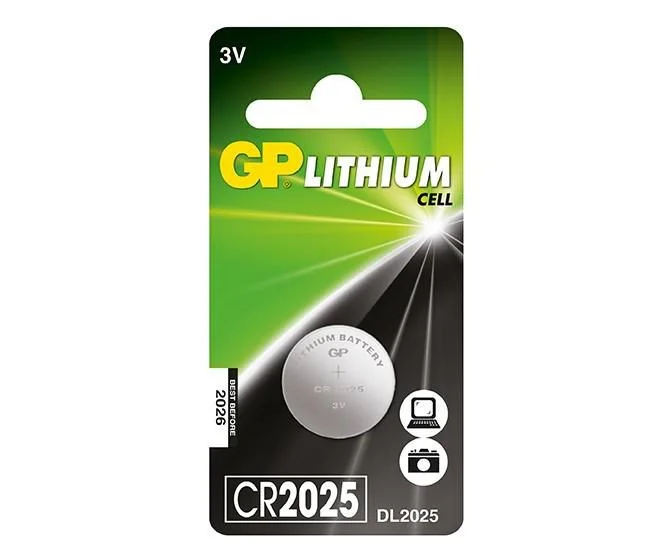 GP Knapcellebatterier CR2025