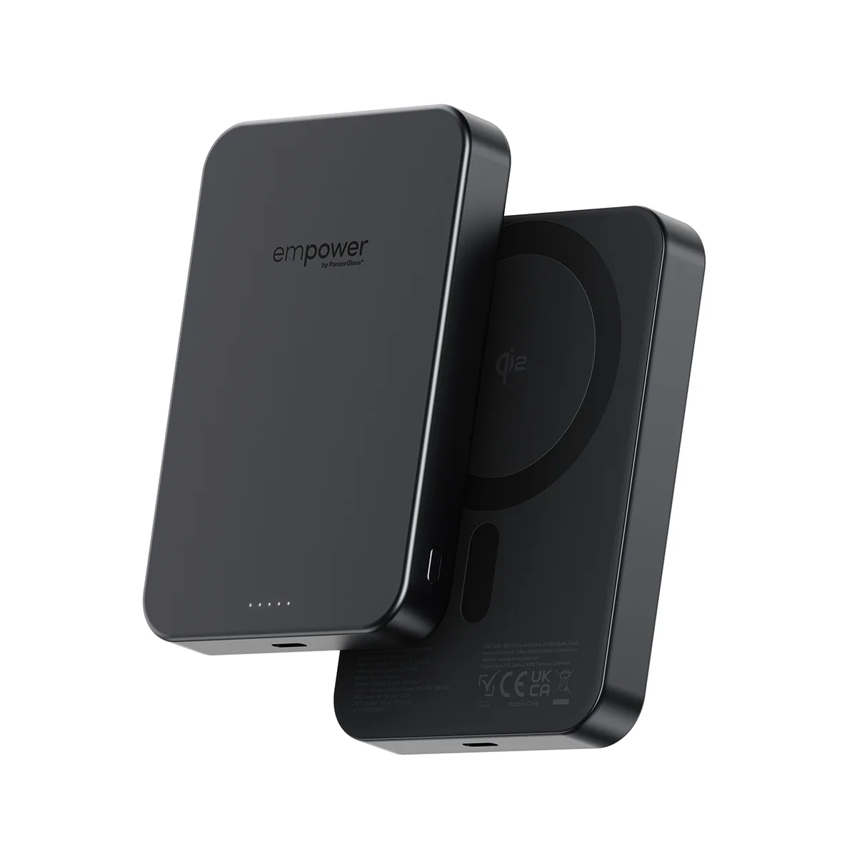 empower by PanzerGlass Powerbank trådløs opladning 10000mAh Space Black