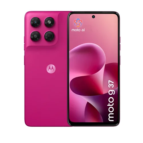 Motorola Moto G37 6.67 128GB Fuchsiarød Rød