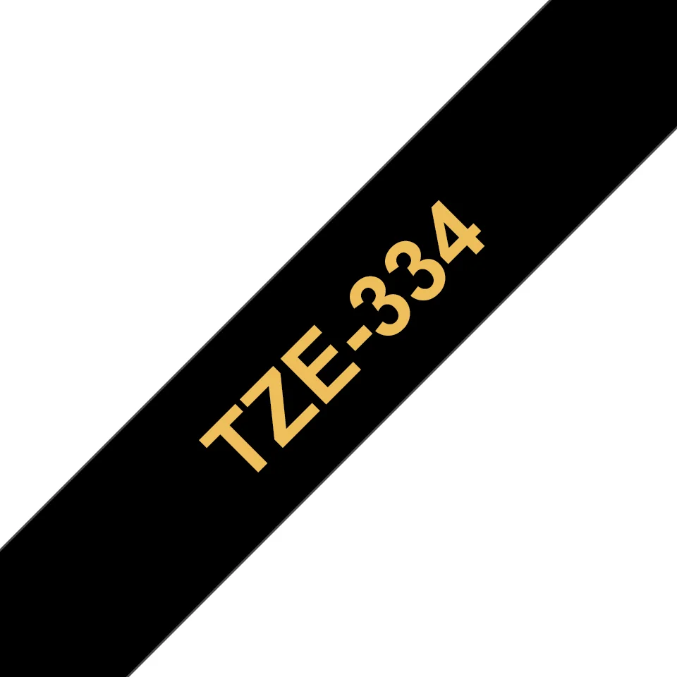 Brother TZe 334 Lamineret bånd (1,2 cm x 8 m) 1kassette(r)