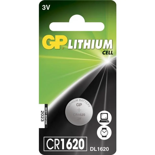 GP Knapcellebatterier CR1620