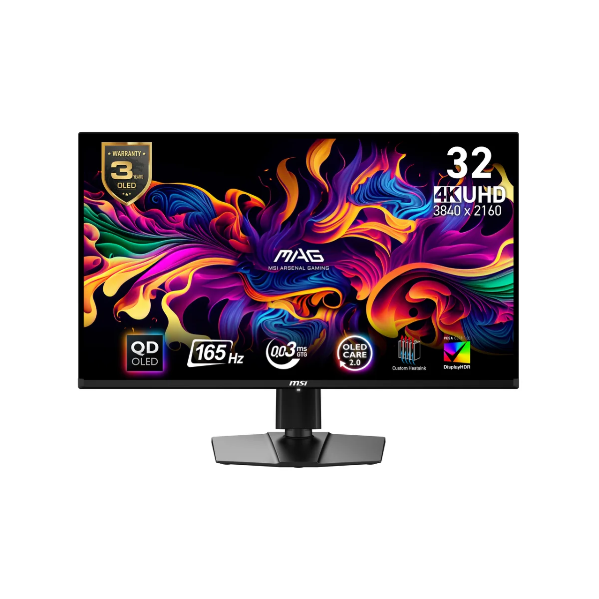 MSI MAG 321UP QD-OLED 32 3840 x 2160 (4K) HDMI DisplayPort USB-C 165Hz