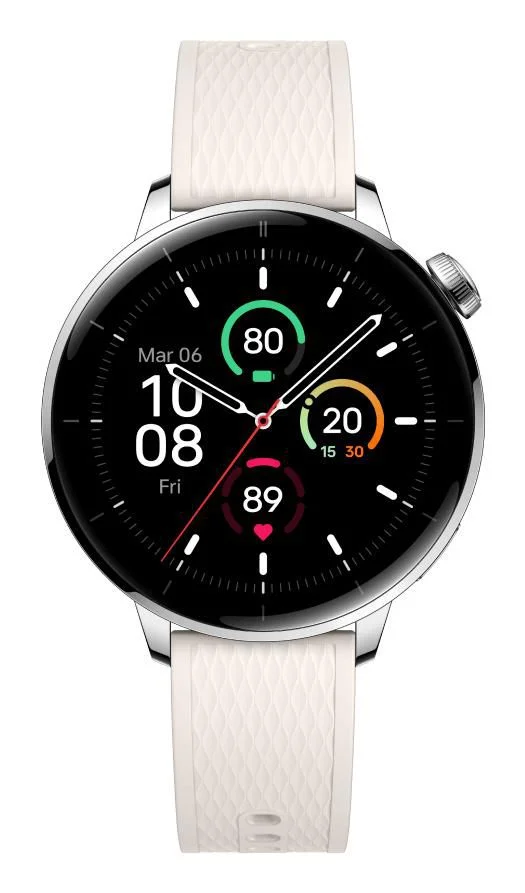 OnePlus Watch 3 43 mm Sølv Hvid SmartWatch