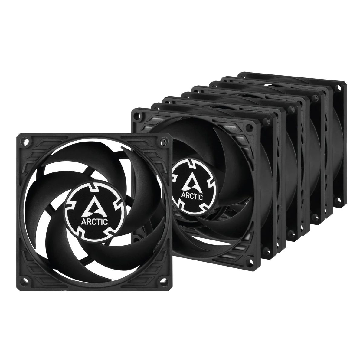 ARCTIC P8 PWM PST Fan 5-pack Sort 80 mm