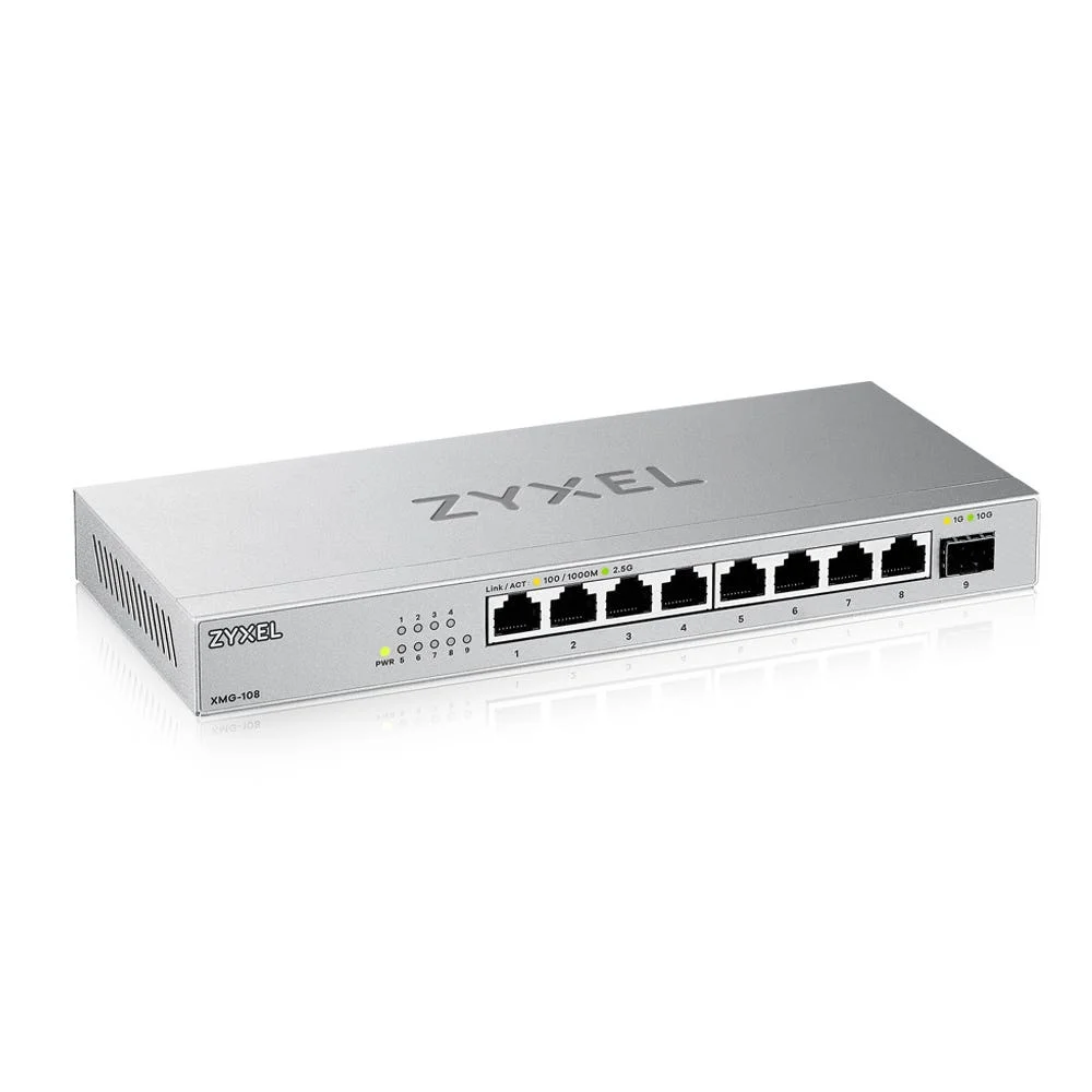 Zyxel XMG-100 Series XMG-108 Switch 8-porte 2.5 Gigabit Ethernet