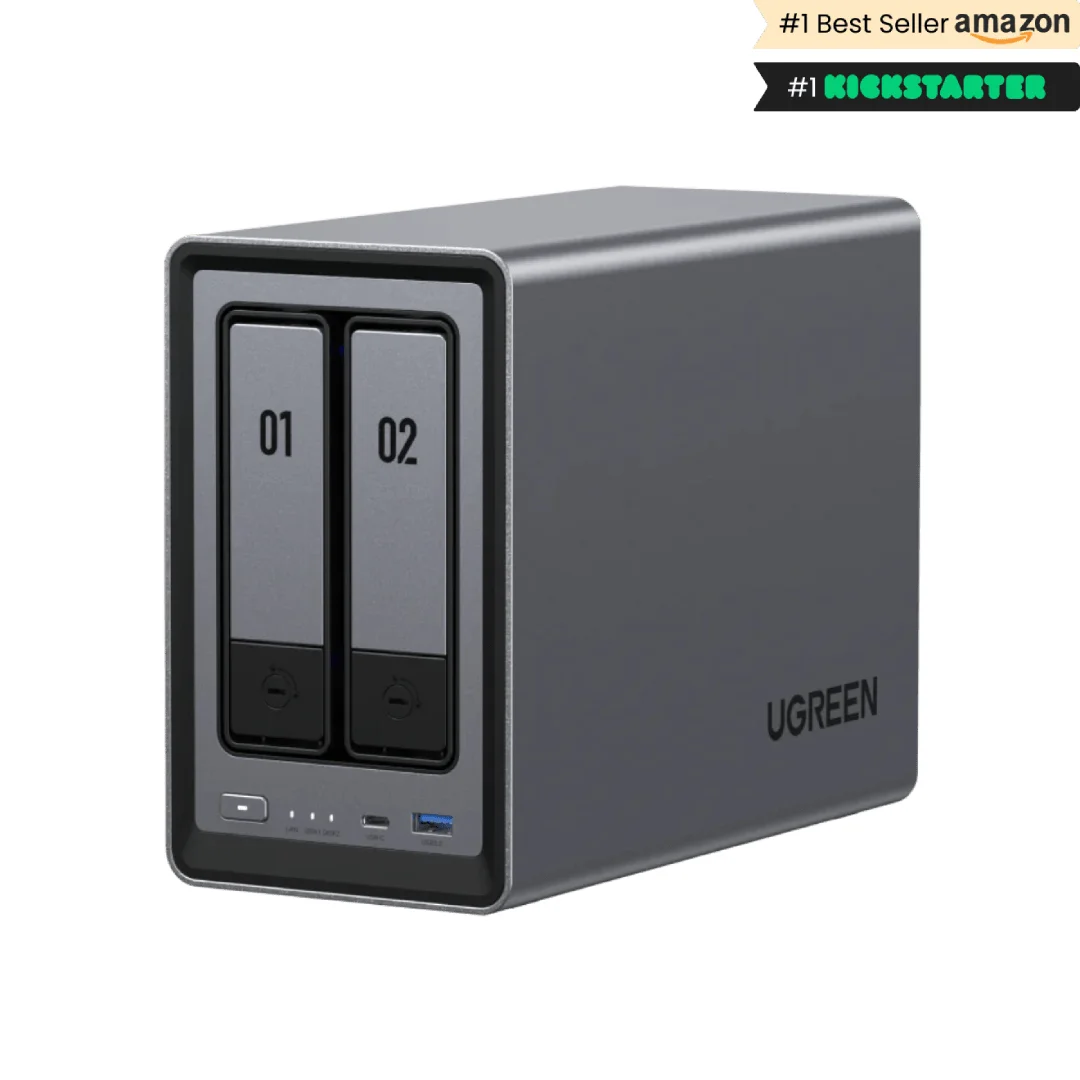 Ugreen NASync DXP2800 NAS System 2-Bay Kompakt Intel N100 8 GB DDR5 0 TB UGOS Pro Sort