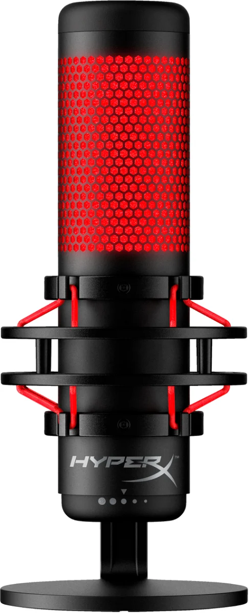 HyperX QuadCast Mikrofon Kablet -36dB Sort Rød