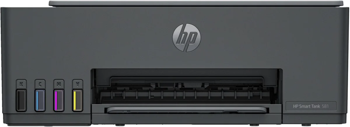 HP Smart Tank 581 All-in-One Printer, Home and home office, Print, copy, scan, Wireless High-volume printer tank Print from phone or tablet Scan to PDF