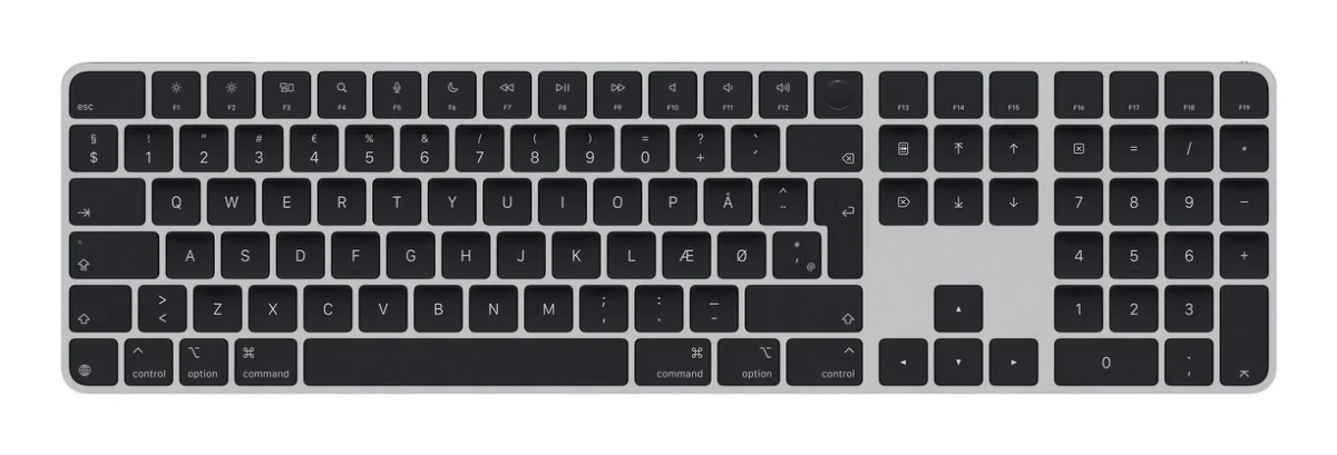 Apple Magic Keyboard with Touch ID and Numeric Keypad Tastatur Trådløs Dansk