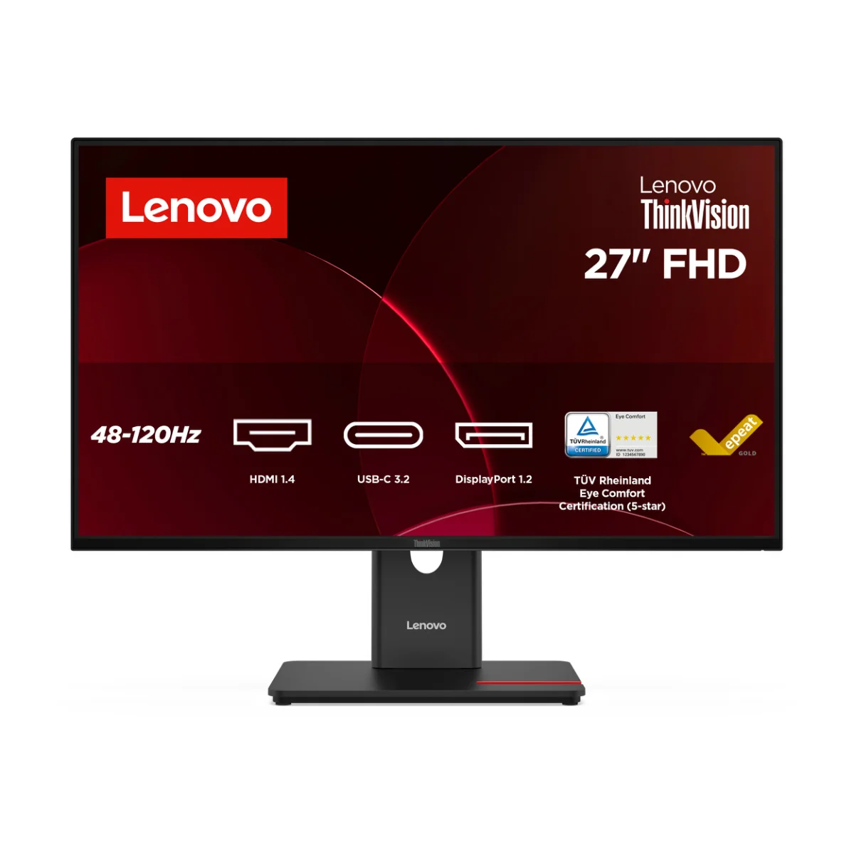 Lenovo ThinkVision T27-40 27 IPS 1920 x 1080 (Full HD) VGA (HD-15) HDMI DisplayPort 120Hz