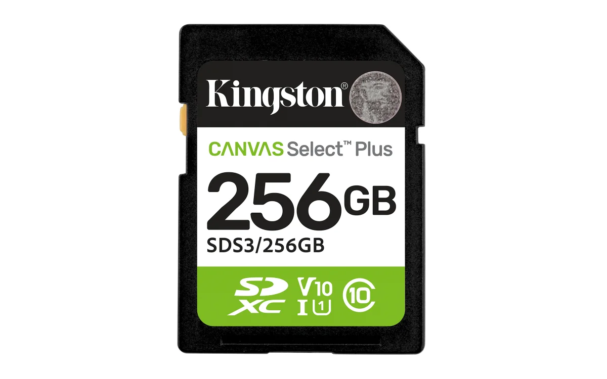Kingston Canvas Select Plus SDXC UHS-I Memory Card 256GB 150MB/s